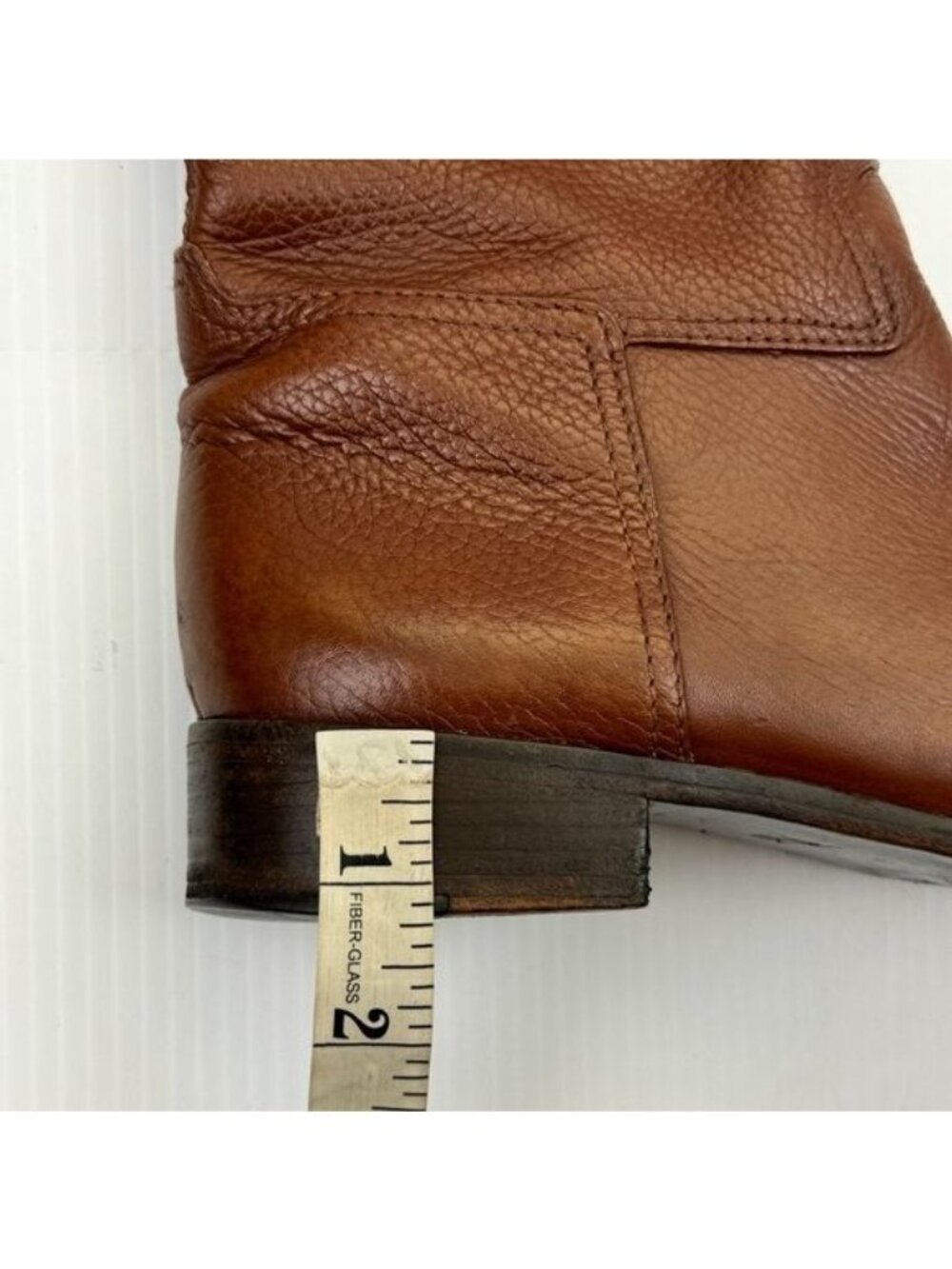 Tory Burch Knee High Junction Leather Riding Boots Brown 8.5 - Picture 11 of 15